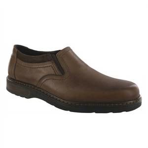NEW SAS men's step slip on loafer - double wide width in mahogany